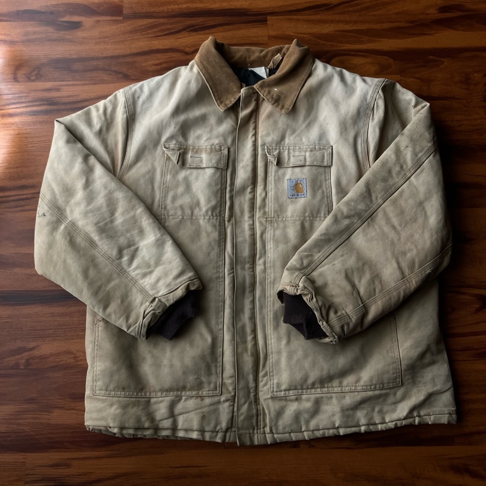 Vintage Carhartt Arctic Quilt Lined Jacket CQ186 – Size XL